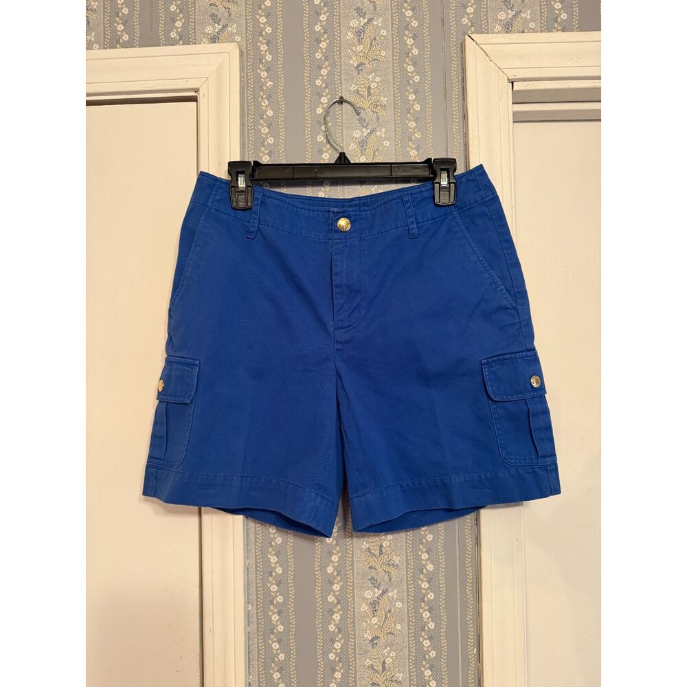 Women's Chaps Blue 100% cotton shorts, 4
